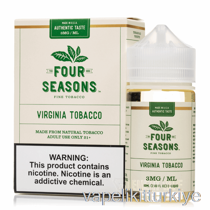 Vape Türkiye Virginia Tütün - Dört Mevsim - 60ml 6mg